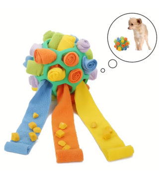 Pet Sniffing and Exploding Ball Toys Dog Blind Box Hidden Food Bubble Rubber Ball Sniffing