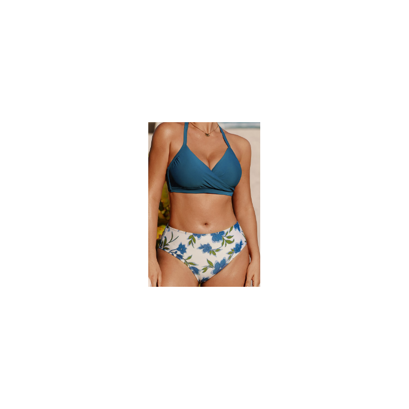 copy of Crossback Tankini Top & High-Waisted Bottoms Set