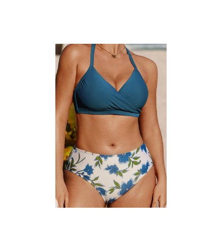 copy of Crossback Tankini Top & High-Waisted Bottoms Set