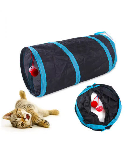 Cat Tunnel Pet Supplies Cat S T Pass Play Tunnel Foldable Cat Tunnel Cat Toy Breathable Drill