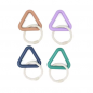 TPR rubber pet toys Triangle Pull ring toy cotton rope chew resistant dog toy Pet interactive tug of war toys