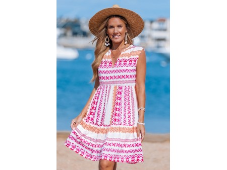 Tulum Bound Geo Mini Dress