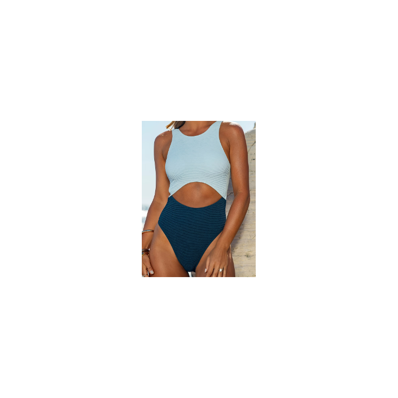 copy of Crossback Tankini Top & High-Waisted Bottoms Set