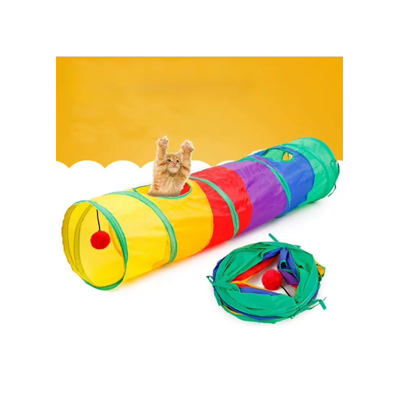 Practical Cat Tunnel Pet Tube Collapsible Play Toy Indoor Outdoor Kitty Puppy