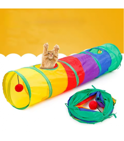 Practical Cat Tunnel Pet Tube Collapsible Play Toy Indoor Outdoor Kitty Puppy