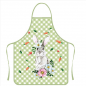 Cute Easter Rabbit Pattern Polyester Sleeveless Apron, with Double Shoulder Belt, for Household Cleaning Cooking