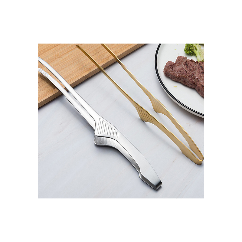 Stainless Steel Cooking Tongs, Grilling Barbeque Cooking Locking Food Tongs