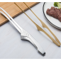 Stainless Steel Cooking Tongs, Grilling Barbeque Cooking Locking Food Tongs