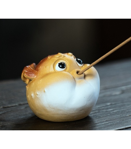 Resin Incense Burners, Pufferfish