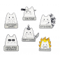 Nilla The Cat Collection - Emoji Enamel Set 2