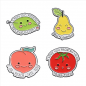 Cute Fruit Theme Enamel Pins, Alloy Brooches for Backpack, Clothes