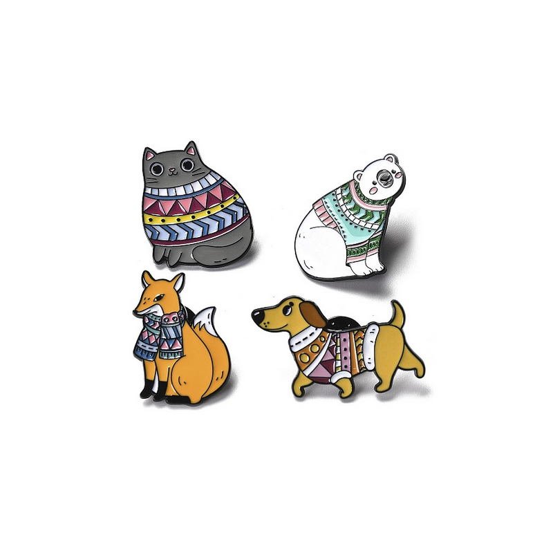 copy of Vicious Friends Enamel Pins, Black Alloy Badge for Backpack Clothes, Cat/Penguin