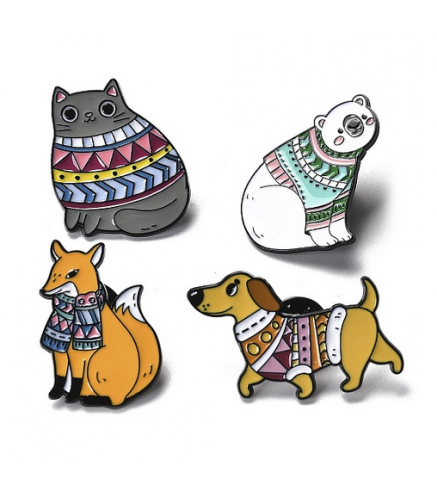 copy of Vicious Friends Enamel Pins, Black Alloy Badge for Backpack Clothes, Cat/Penguin