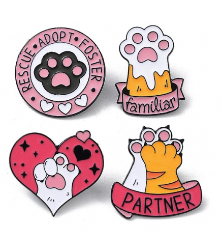 copy of Vicious Friends Enamel Pins, Black Alloy Badge for Backpack Clothes, Cat/Penguin