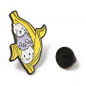 Funny Animal Alloy Enamel Pin Brooch for Backpack Clothes, Banana