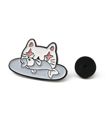 copy of Vicious Friends Enamel Pins, Black Alloy Badge for Backpack Clothes, Cat/Penguin