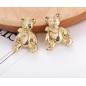 Golden shine Bear  Hair Barrettes