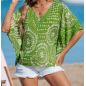 Lime Grove Ornate Cover-Up Top