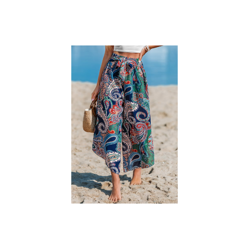 Boho Tulip Paisley Cover-Up Pants